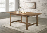 Mesa de comedor rectangular de madera Crestmore de 71 pulgadas, nogal