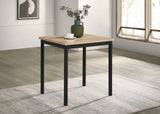 Mesa de comedor rectangular Garza que ahorra espacio, roble Greige