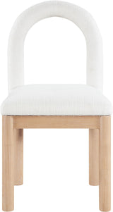 Conrad Linen Textured Fabric Upholstered Dining Chair