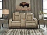 Next-Gen Durapella Power Reclining Loveseat with Console