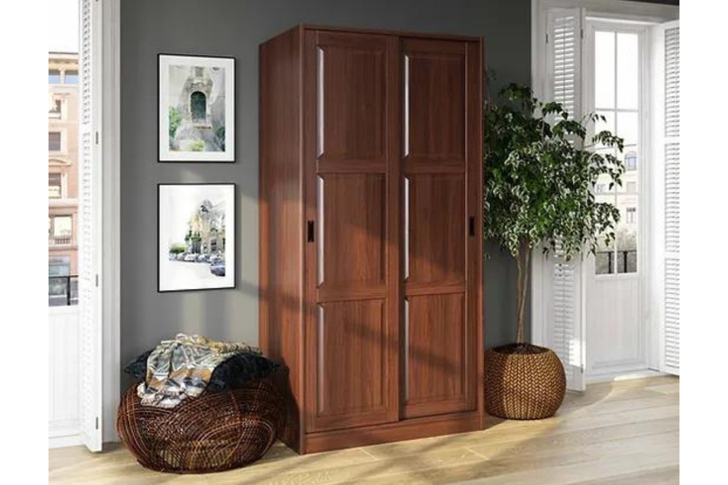 5683 - 100% Solid Wood Shelf for 2- and 3-Sliding Door Wardrobe Armoires, Mocha