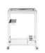 Contemporary Stainless Steel Tea Cart 3030-TC