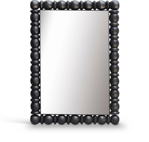 Aubrey 26" W X 36" H Acacia Wood Frame Mirror