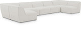 Miramar 175" Linen Textured Fabric Upholstered 7pc. Modular Sectional