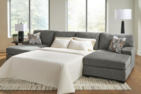 Seccional cama de 3 piezas Clarington con doble chaise longue