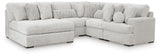 Seccional de 5 piezas Cuddle Plush con chaise lounge
