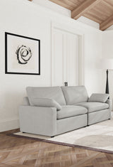 Sofá biplaza reclinable Collins Modular gris