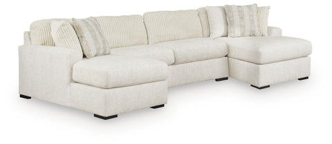 Seccional Chessington de 3 piezas con doble chaise longue