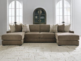 Sofá seccional doble chaise de 4 piezas Camellia-Court