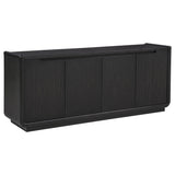 Leandro 72-inch 4-door TV Stand Media Console Burnished Black