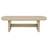 Kailani Coastal Rectangular Cocktail Coffee Table Beige Oak