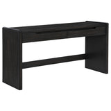 Leandro 2-drawer Home Office Writing Desk Burnished Black