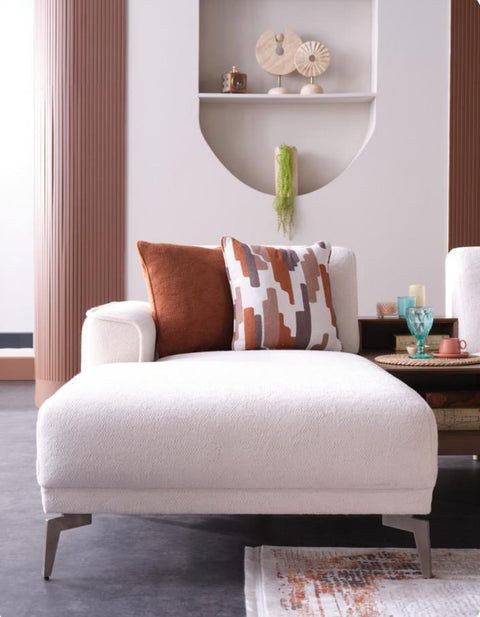 Atlanta Sectional Chaise Part - Cream
