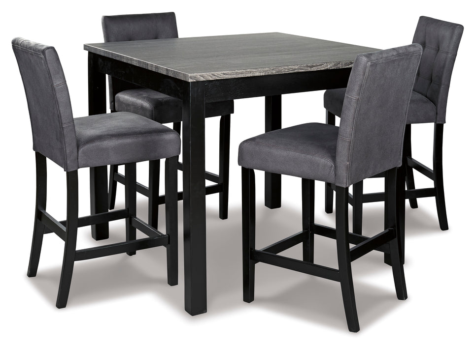 Garvine Counter Height Dining Table and Bar Stools (Set of 5)