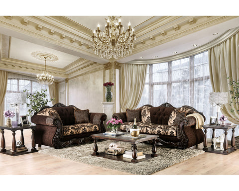 Ronja Sofa + Loveseat - Dark Brown