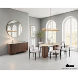 Kronus 5 PC. Dining Table Set - Walnut