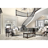 Sinatra **oversize** Sofa - Light Mocha/Navy/Champagne