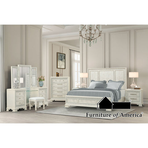 Stella Mia Panel Bed - Creamy White