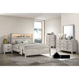 Mysen Bed - White Wash