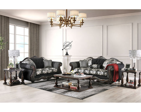 Ronja Sofa + Loveseat - Dark Brown