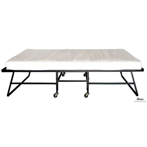 Framos Rollaway Bed W/ 30" Mattress - Black/White
