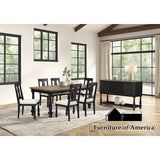 Neue Mills 7PC Dining Set - Black