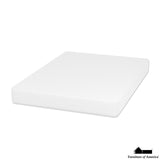 Nasturtium 8" E. Bamboo Charcoal Infused Memory Foam - White