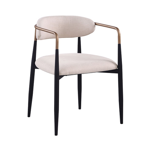 Neasden Dining Arm Chair 2PC/CTN - Natural/Black/White