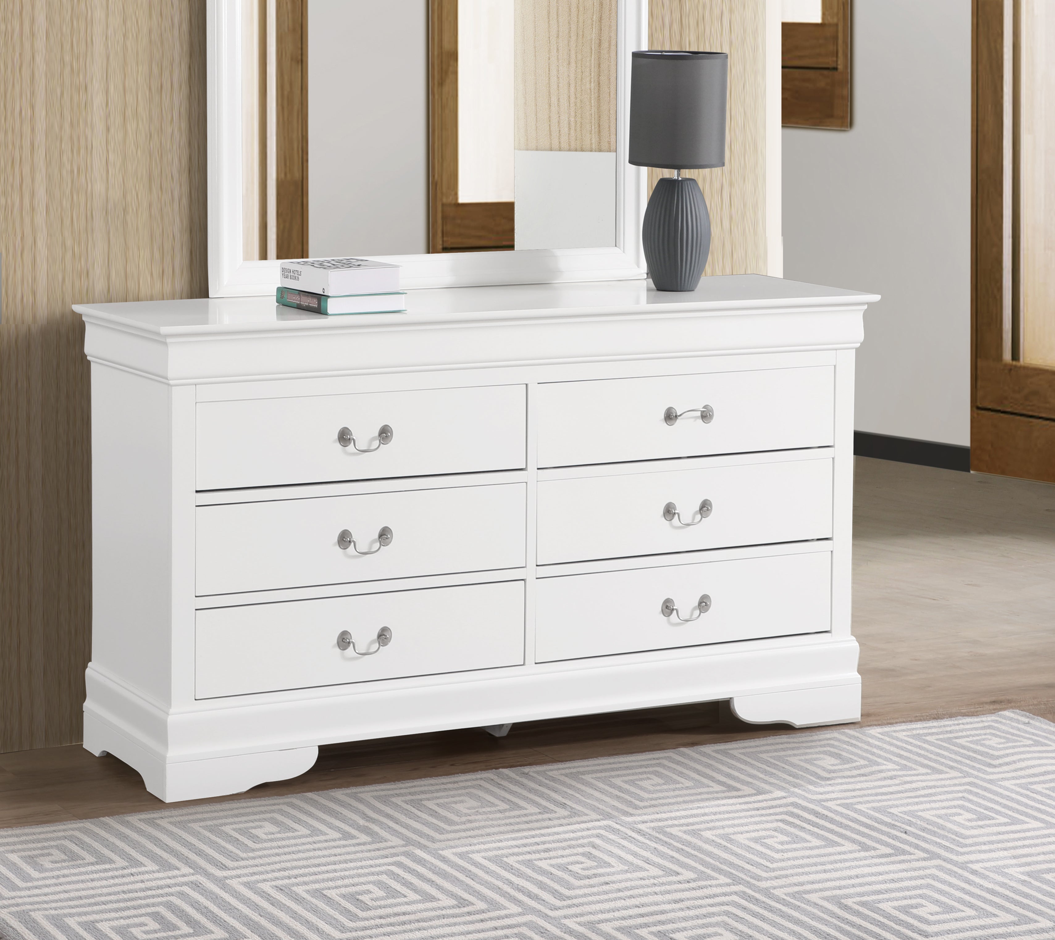 Glory Furniture G3190A 5-Piece Bedroom Set in White