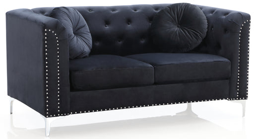 Glory Furniture Pompano G893A-L Loveseat ( 2 Boxes ) , Black G893A-L