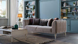Gravita 3 Seat Sleeper - Beige / Ivory Legs