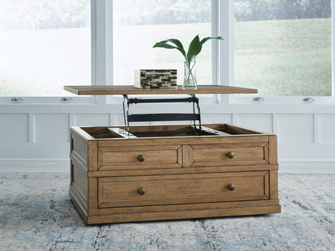 Mesa de centro con tapa elevable Sharlance