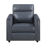 Equinox Power Reclining Chair with Rounded Track Arms (8368NVY)