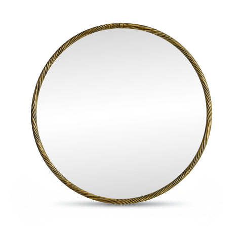 Avara 36" W X 36" H Iron Frame Mirror