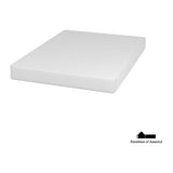 Forsythia 8" E. Green Tea Gel Memory Foam - White