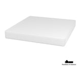 Forsythia 10" E. Green Tea Gel Memory Foam - White