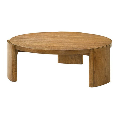 Mesa de centro redonda Poltimore - nogal