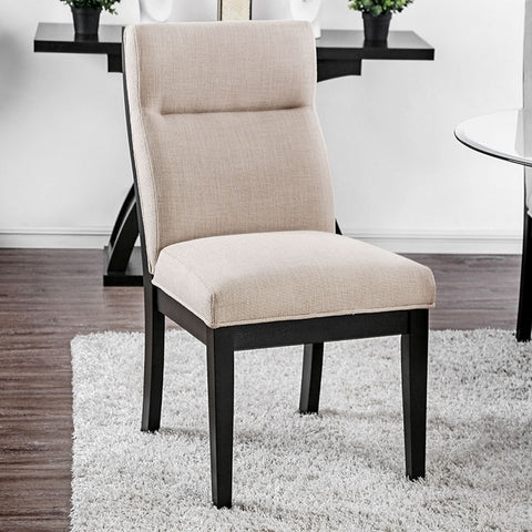 Jasmin Side Chair (Set of 2) - Black/Beige
