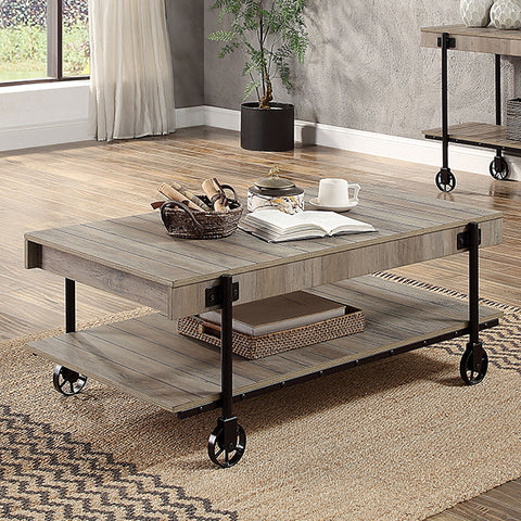 Mesa de centro Lobb - tono natural/negro