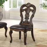 Leovanni Side Chair (Set of 2) - Dark Brown