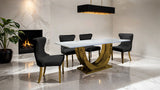 Portanova Gold Chair (Set of 2)