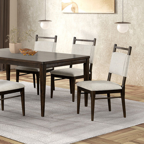 Juego de comedor Woolwich de 7 piezas - nogal oscuro