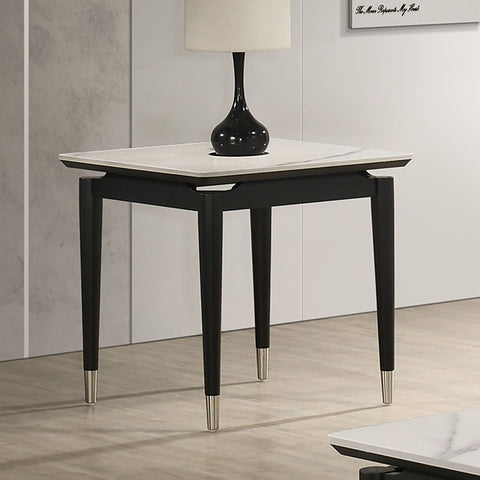 Maidstone End Table - Black/White