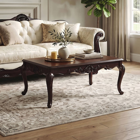 Palencia Coffee Table - Dark Cherry