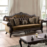 Ensenada Sofa - Dark Cherry/Brown
