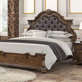 Leovanni 4 Pc Bedroom Set - Dark Brown