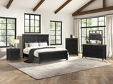 Neue Mills 3-Drawer Nightstand - Farmhouse Black/Rustic Oak