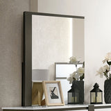 Birsfelden Mirror - White/Metallic Gray