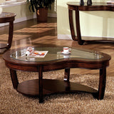 Crystal Falls Coffee Table - Dark Cherry