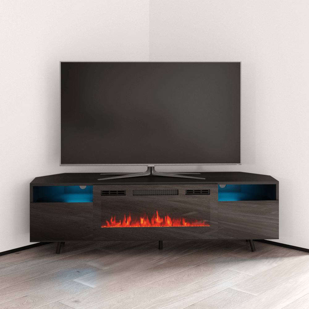 Brooklyn BL-EF Corner Fireplace TV Stand — A\u0026M Discount Furniture, image size:1000x1000